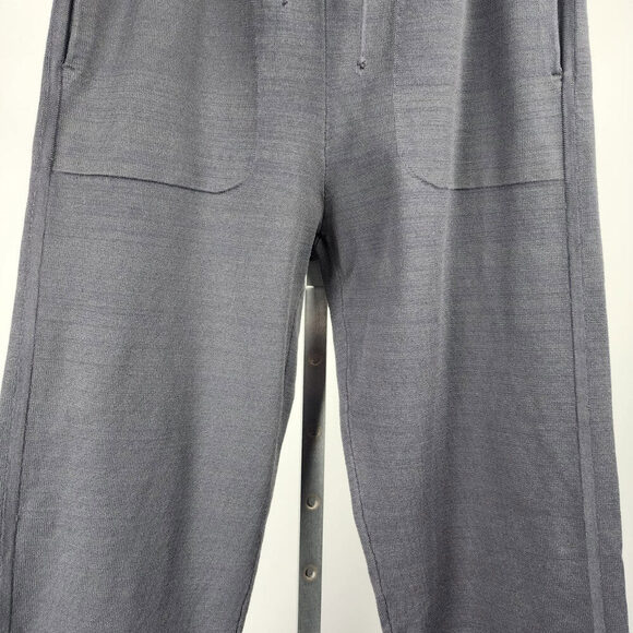 Babaton Grey Knit Cotton Jogger Pants Size L - Picture 4 of 8